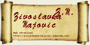 Živoslavka Majović vizit kartica